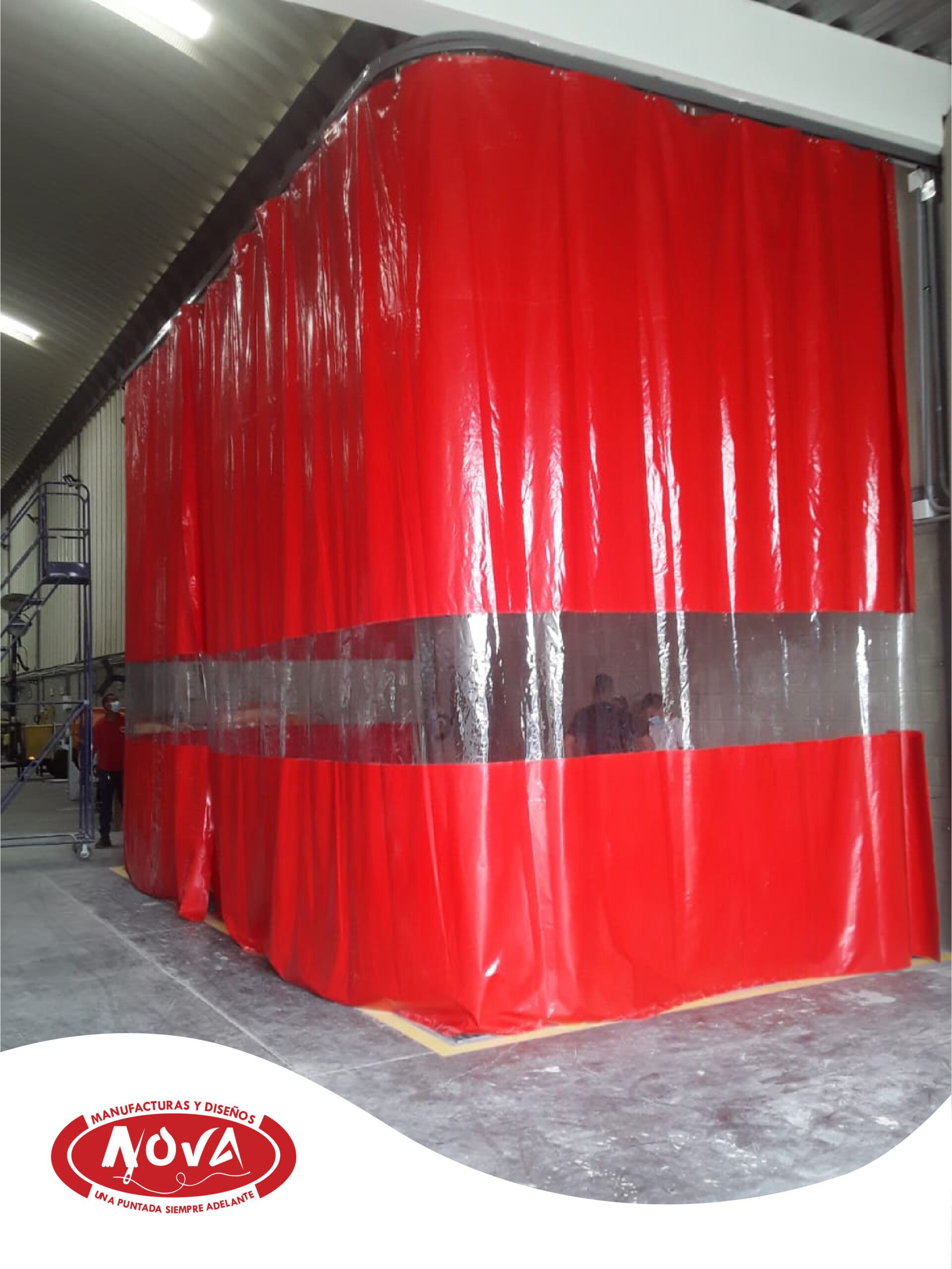 Cortina industrial en PVC